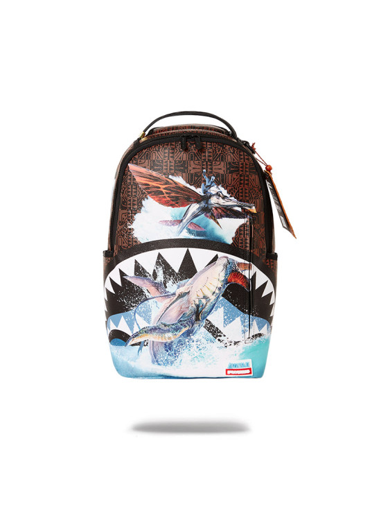 Sprayground Shark Shape Check Savage Backpack