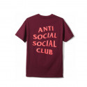 Anti Social Social Club ASSC Lost Feelies Tee Maroon