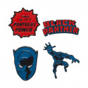 Bioworld Marvel Black Panther Enamel Lapel Pin Set