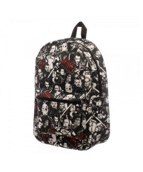 Bioworld Suicide Squad AOP Characters Backpack