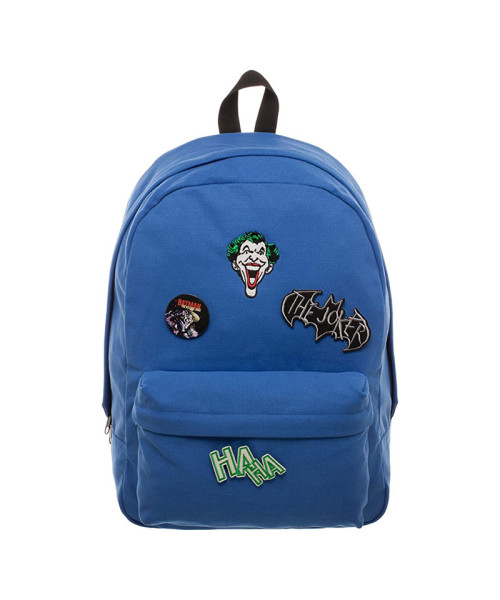 Bioworld The Joker Canvas Backpack With Patch Kit