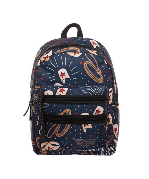 Bioworld Wonder Woman Double Zip Backpack
