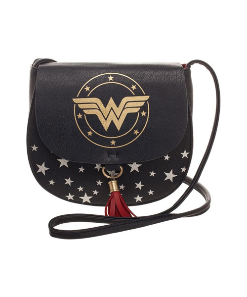 Bioworld Wonder Woman Tassel & Metallic Handbag