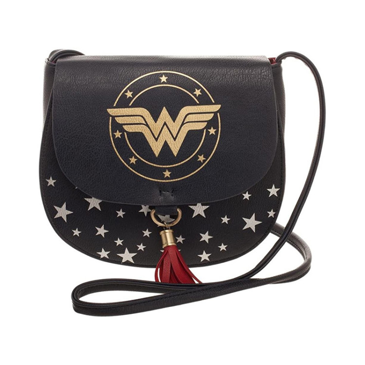 Buy DC Comics Wonder Woman Front Flap Satchel Clutch Wallet with Wrist  Strap, Multi-color, One Size, Detachable at Amazon.in