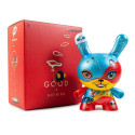 Kidrobot Good 4 Nothing 8" Dunny by 64 Colors - Bright Red/Blue