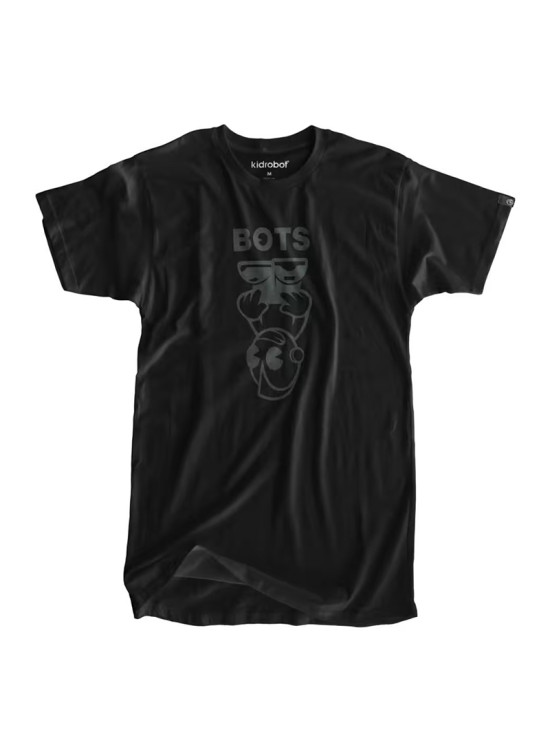 Kidrobot Upside Down Bot Black T-Shirt