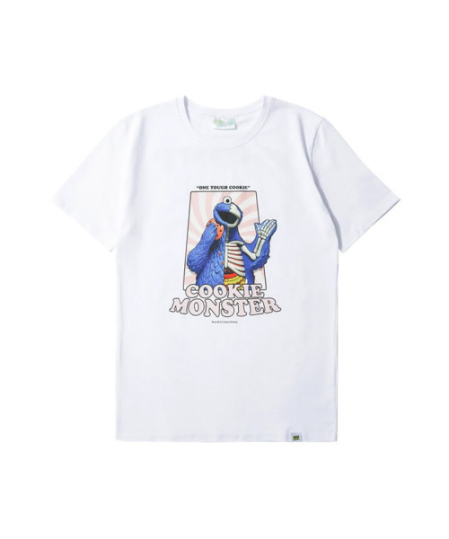 Mighty Jaxx Cookie Monster T-Shirt White
