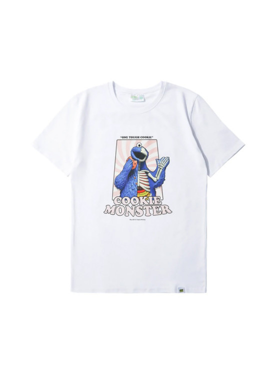 Mighty Jaxx Cookie Monster T-Shirt White