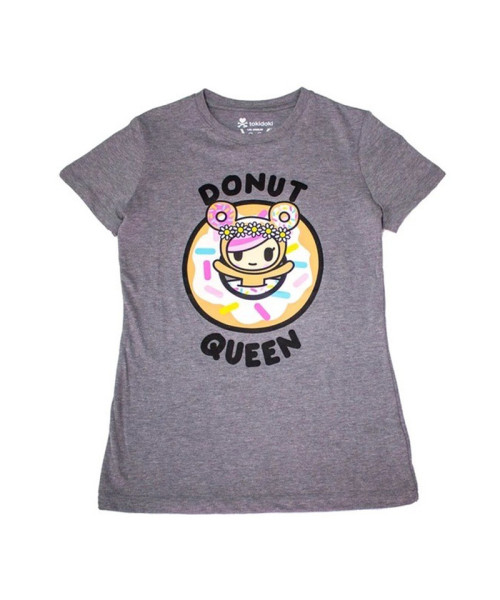 TokiDoki Donut Queen Tee Dark Grey